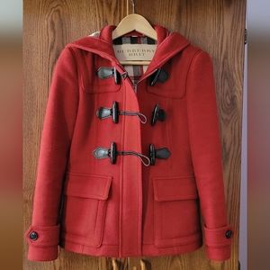 Burberry Children Wool Toggle Coat